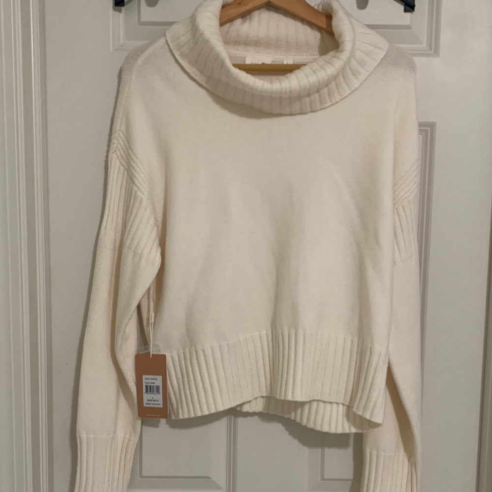 Cyrus Off-White Turtleneck Sweater